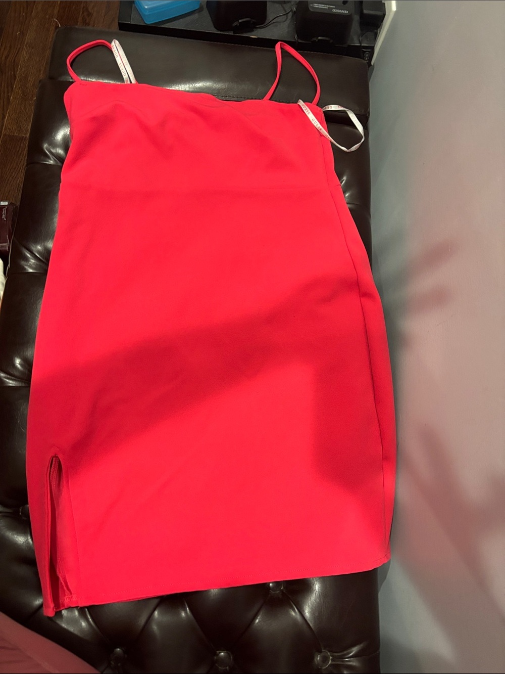 Women’s hot pink Slim Spaghetti-Strap Skirt